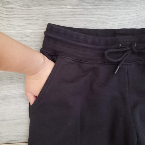 Meg Kinney French Terry High Rise Jogger Pants Black Size Small - Picture 3 of 10